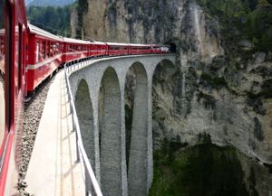 Rhétská dráha - Švýcarsko